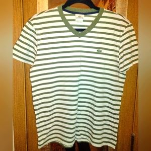 Men's Lacoste V Neck T Shirt